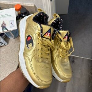 Champion Kids Metallic Gold Sneakers